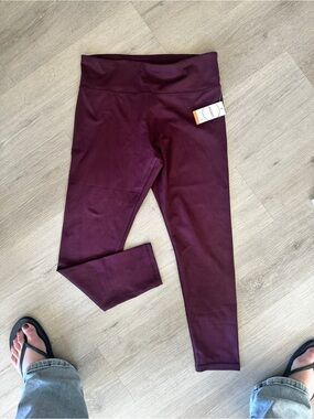 Jockey Girls Plum Stretch Leggings
